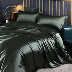 Bedding Set Silk Hypoallergenic & Thermal-Regulating 4-Piece Fitted