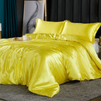 Bedding Set Silk Hypoallergenic & Thermal-Regulating 4-Piece Fitted