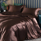 Bedding Set Silk Hypoallergenic & Thermal-Regulating 4-Piece Fitted