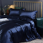 Bedding Set Silk Hypoallergenic & Thermal-Regulating 4-Piece Fitted