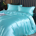 Bedding Set Silk Hypoallergenic & Thermal-Regulating 4-Piece Fitted