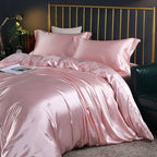 Bedding Set Silk Satin Temperature Control 4 Piece
