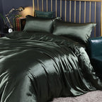 Bedding Set Silk Satin Temperature Control 4 Piece