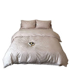 Bedding Set Silk-Soft Jacquard Embroidered Pillowcases