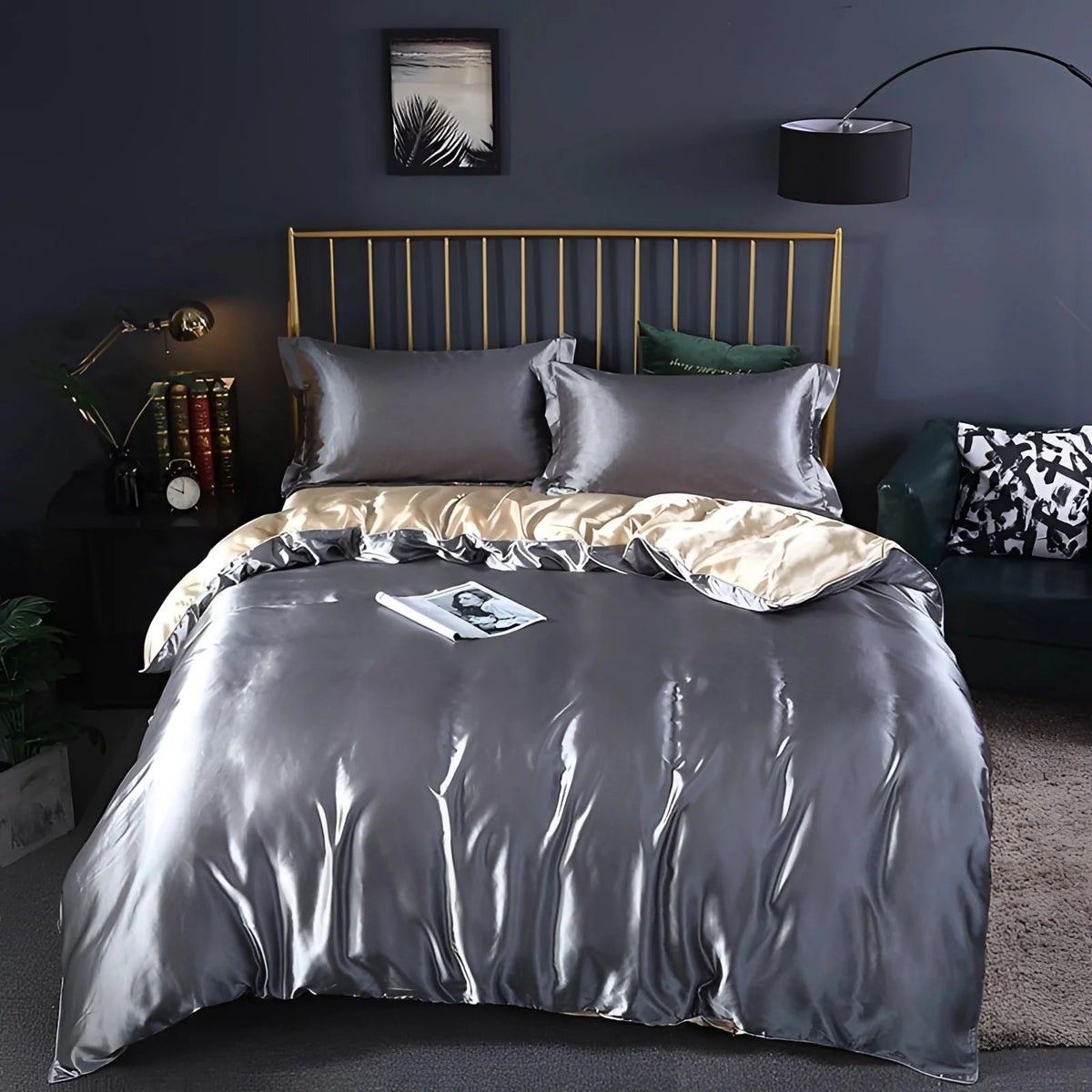 Bedding Set Silk Thermal-Regulating Hypoallergenic