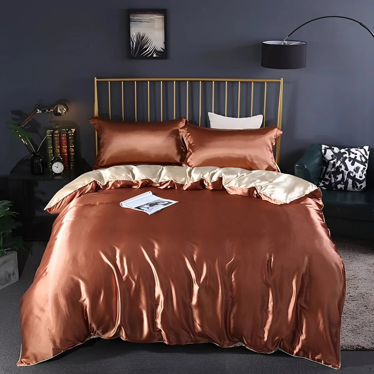 Bedding Set Silk Thermal-Regulating Hypoallergenic
