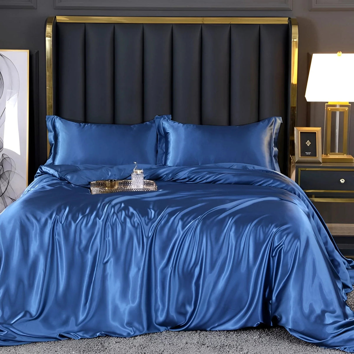 Bedding Set Silk Thermal-Regulating Hypoallergenic