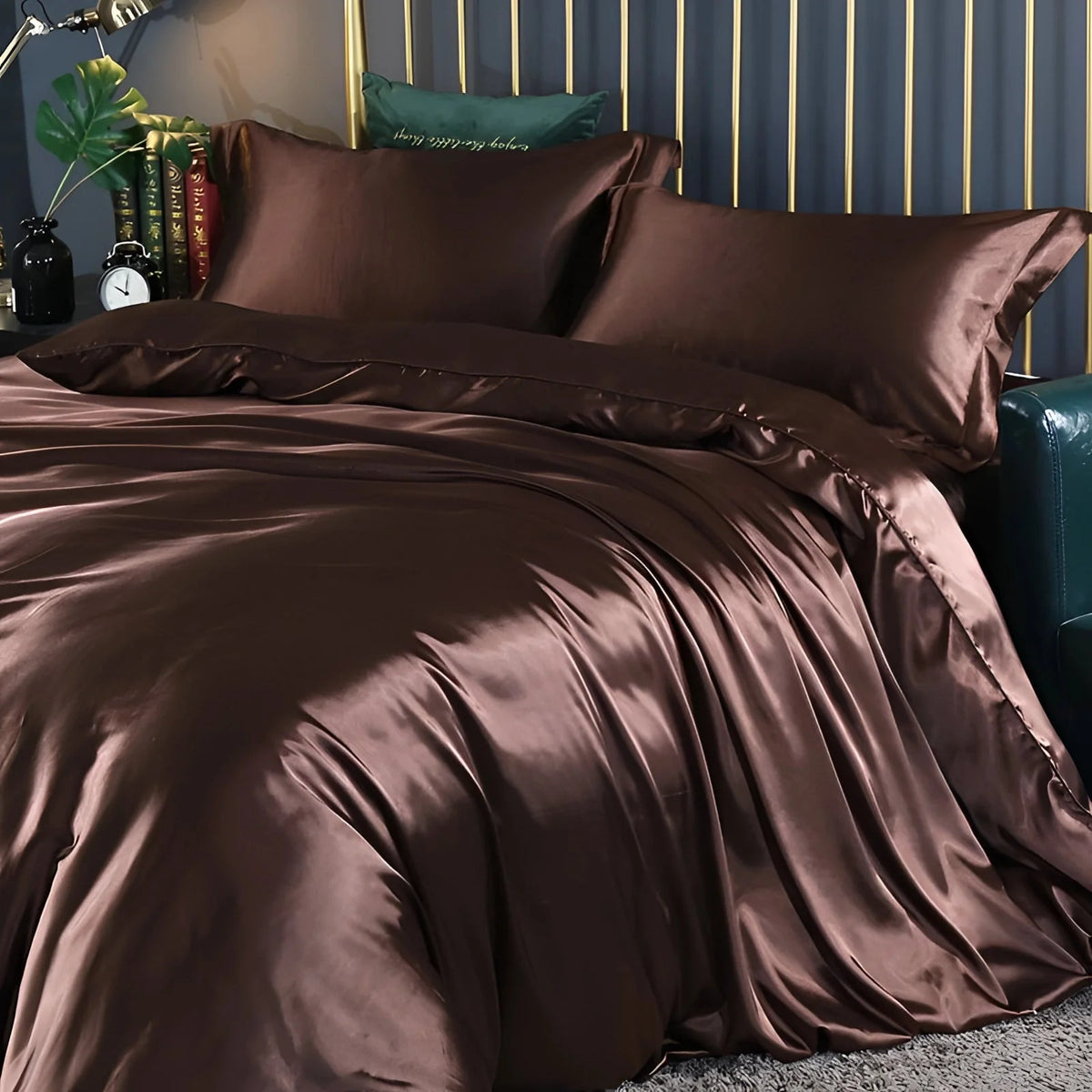 Bedding Set Silk Thermal-Regulating Hypoallergenic