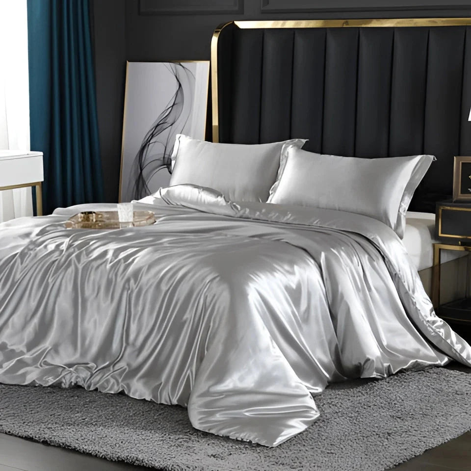 Bedding Set Silk Thermal-Regulating Hypoallergenic