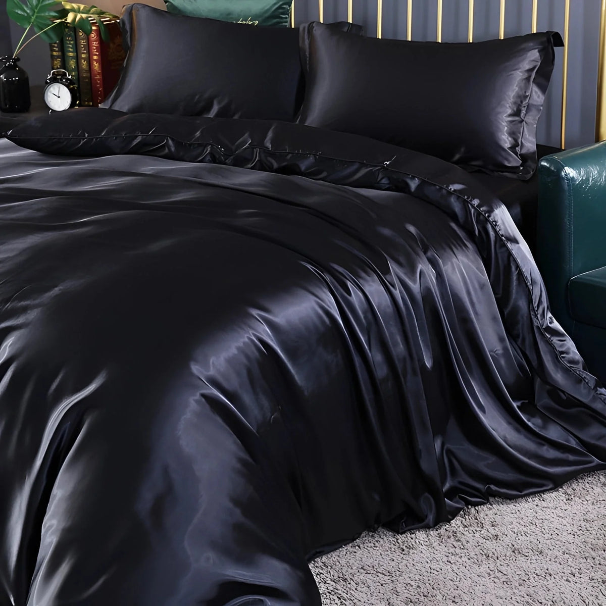 Bedding Set Silk Thermal-Regulating Hypoallergenic