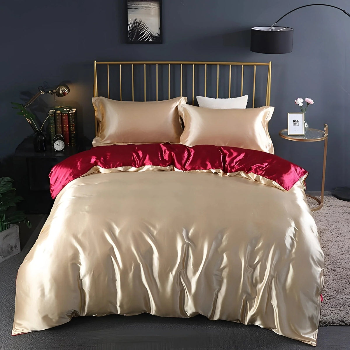 Bedding Set Silk Thermal-Regulating Hypoallergenic