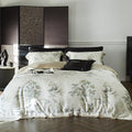 Bedding Set Silky Cotton Satin & Botanical Print