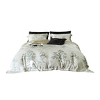 Bedding Set Silky Cotton Satin & Botanical Print