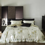 Bedding Set Silky Cotton Satin & Botanical Print