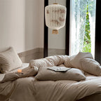 Bedding Set Silky-Matte Cotton Satin Floral Embroidery