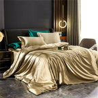 Bedding Set Silky-Smooth Faux Silk Breathable & Wrinkle-Resistant