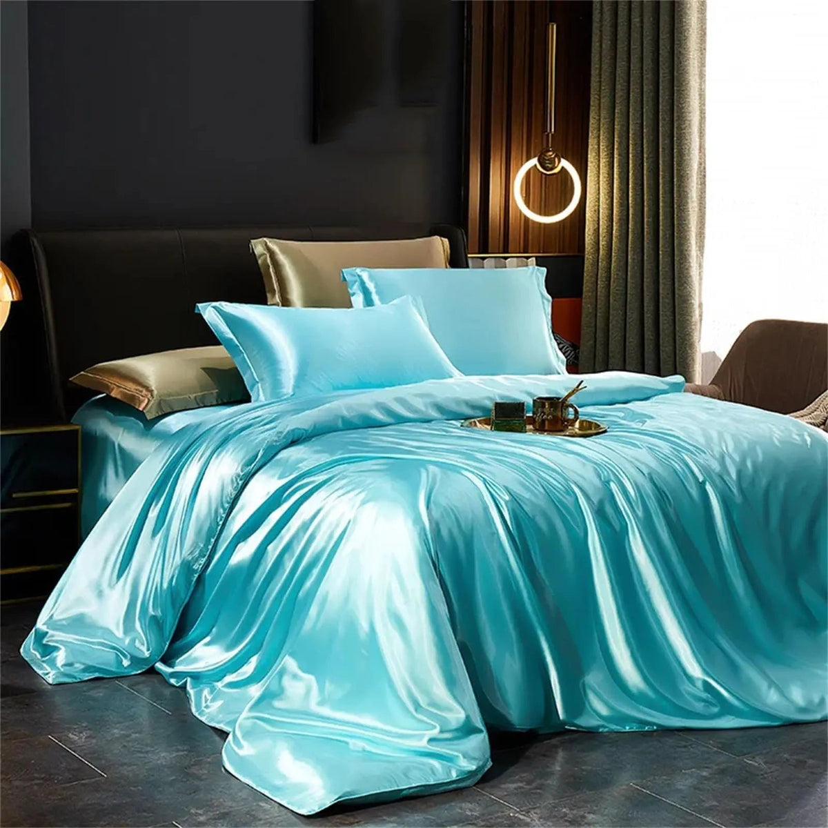 Bedding Set Silky-Smooth Faux Silk Breathable & Wrinkle-Resistant