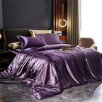 Bedding Set Silky-Smooth Faux Silk Breathable & Wrinkle-Resistant