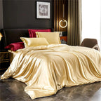 Bedding Set Silky-Smooth Faux Silk Breathable & Wrinkle-Resistant