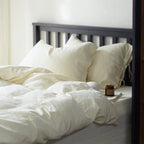 Bedding Set Stonewashed Linen-Cotton Elastic Fitted Sheet