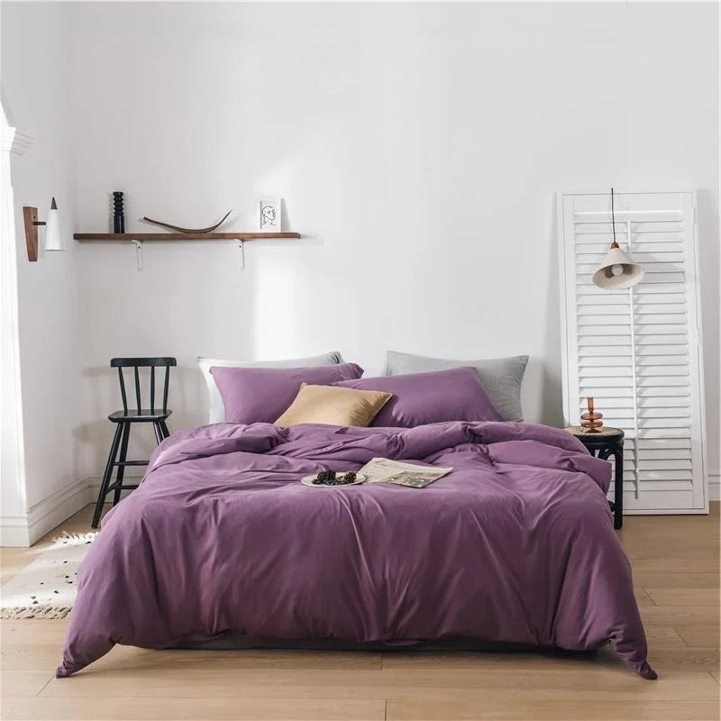 Bedding Set Temperature-Regulating Cotton Percale Wrinkle-Resistant