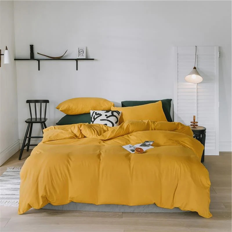 Bedding Set Temperature-Regulating Cotton Percale Wrinkle-Resistant
