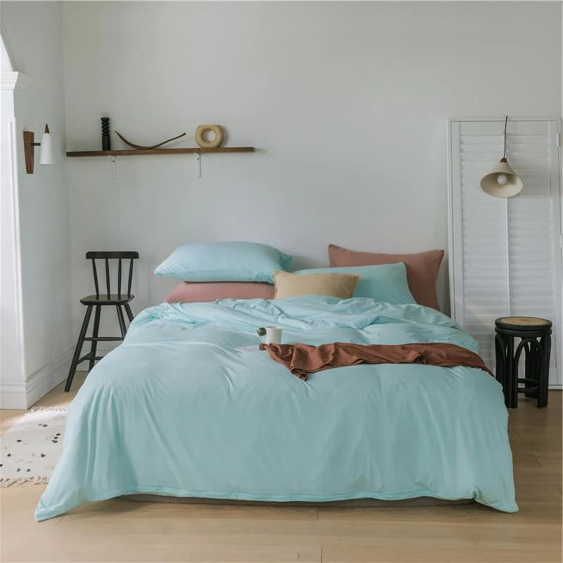 Bedding Set Temperature-Regulating Cotton Percale Wrinkle-Resistant