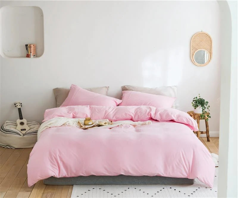 Bedding Set Temperature-Regulating Cotton Percale Wrinkle-Resistant