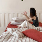 Bedding Set Temperature-Regulating Waffle Cotton Duvet & Pillowcases