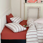 Bedding Set Temperature-Regulating Waffle Cotton Duvet & Pillowcases