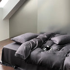 Bedding Set Tencel Satin Jacquard Leopard Pattern