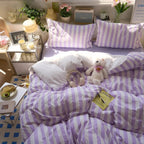 Bedding Set Washed Cotton Crepe Year-Round Breathable