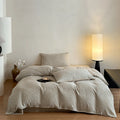 Bedding Set Washed Cotton-Linen Subtle Leopard Print 4-Piece
