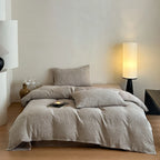 Bedding Set Washed Cotton-Linen Subtle Leopard Print 4-Piece
