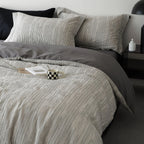 Bedding Set Washed Cotton Yarn-Dyed 4-Piece