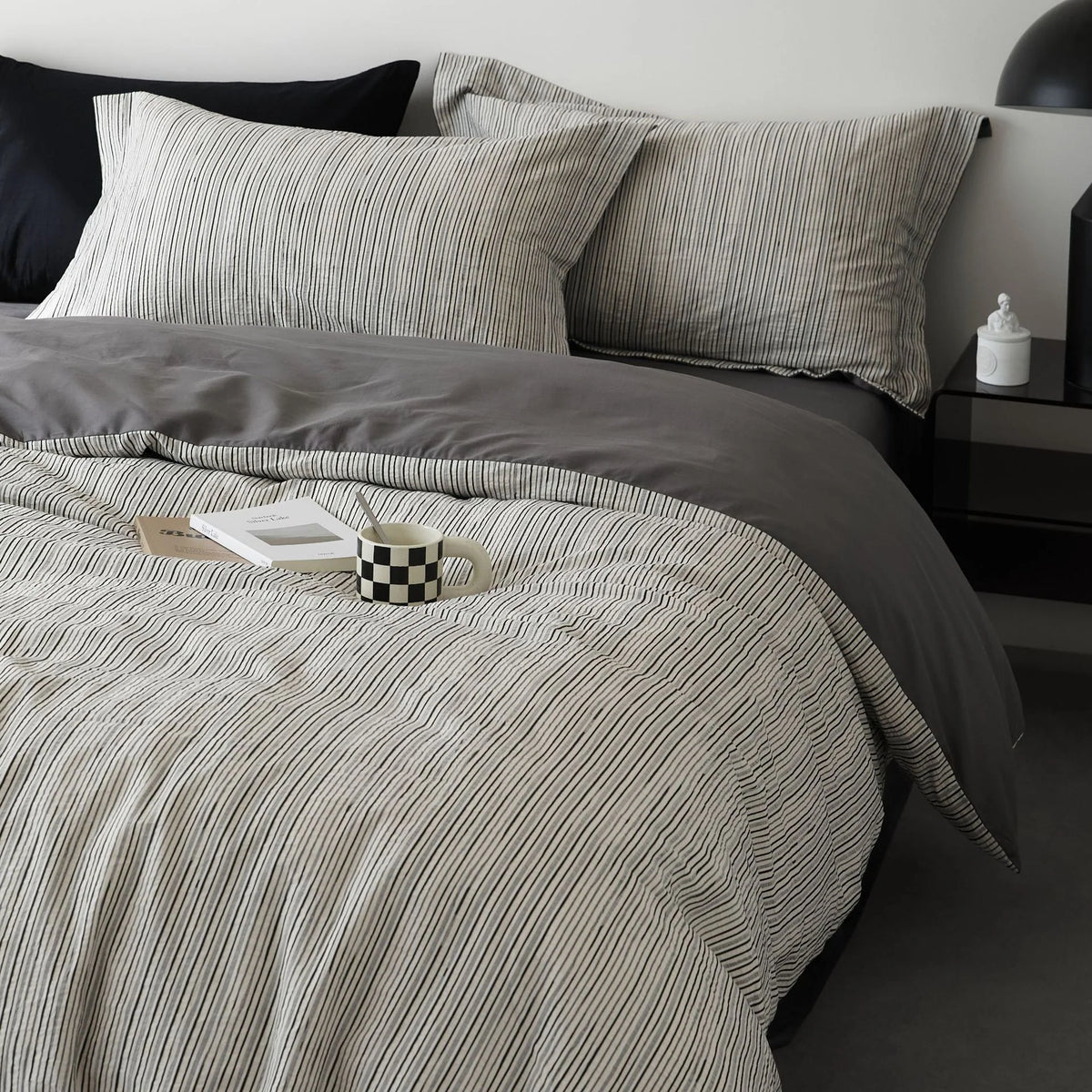 Bedding Set Washed Cotton Yarn-Dyed 4-Piece