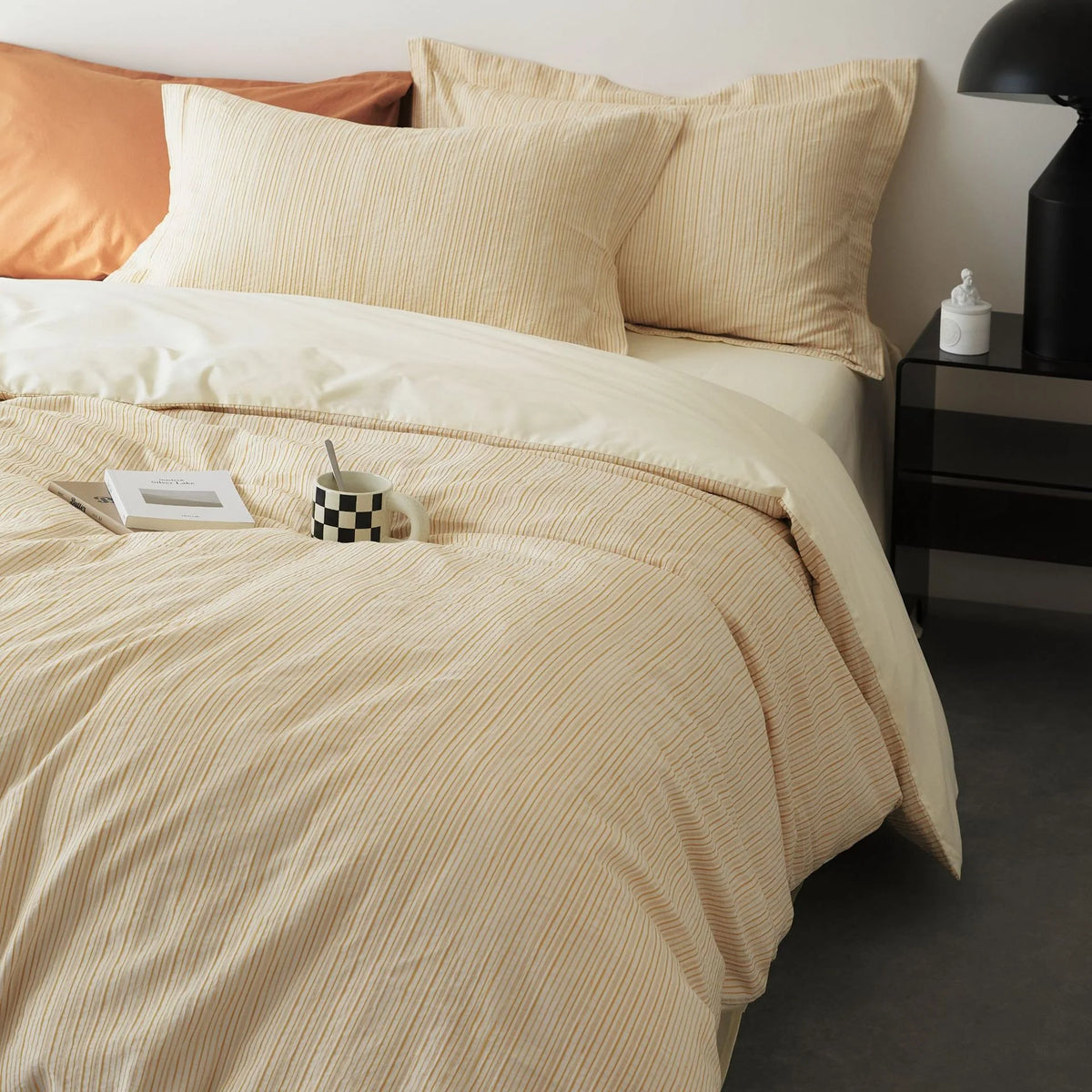 Bedding Set Washed Cotton Yarn-Dyed 4-Piece