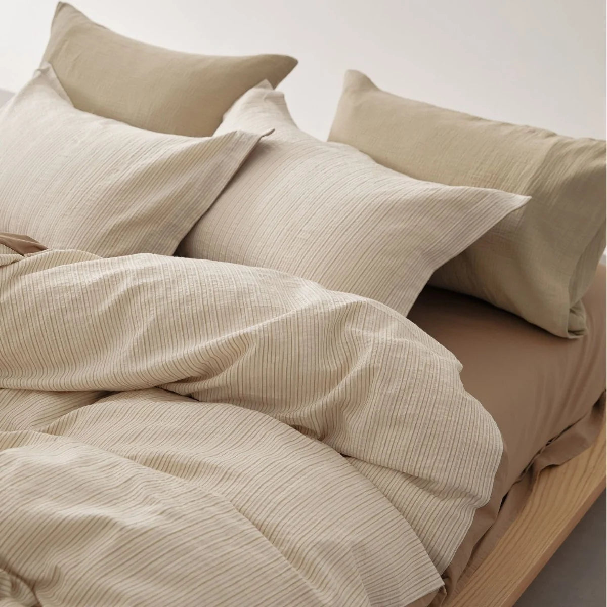 Bedding Set Washed Cotton Yarn-Dyed 4-Piece