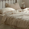 Bedding Set Washed Linen Breathable Four-Piece