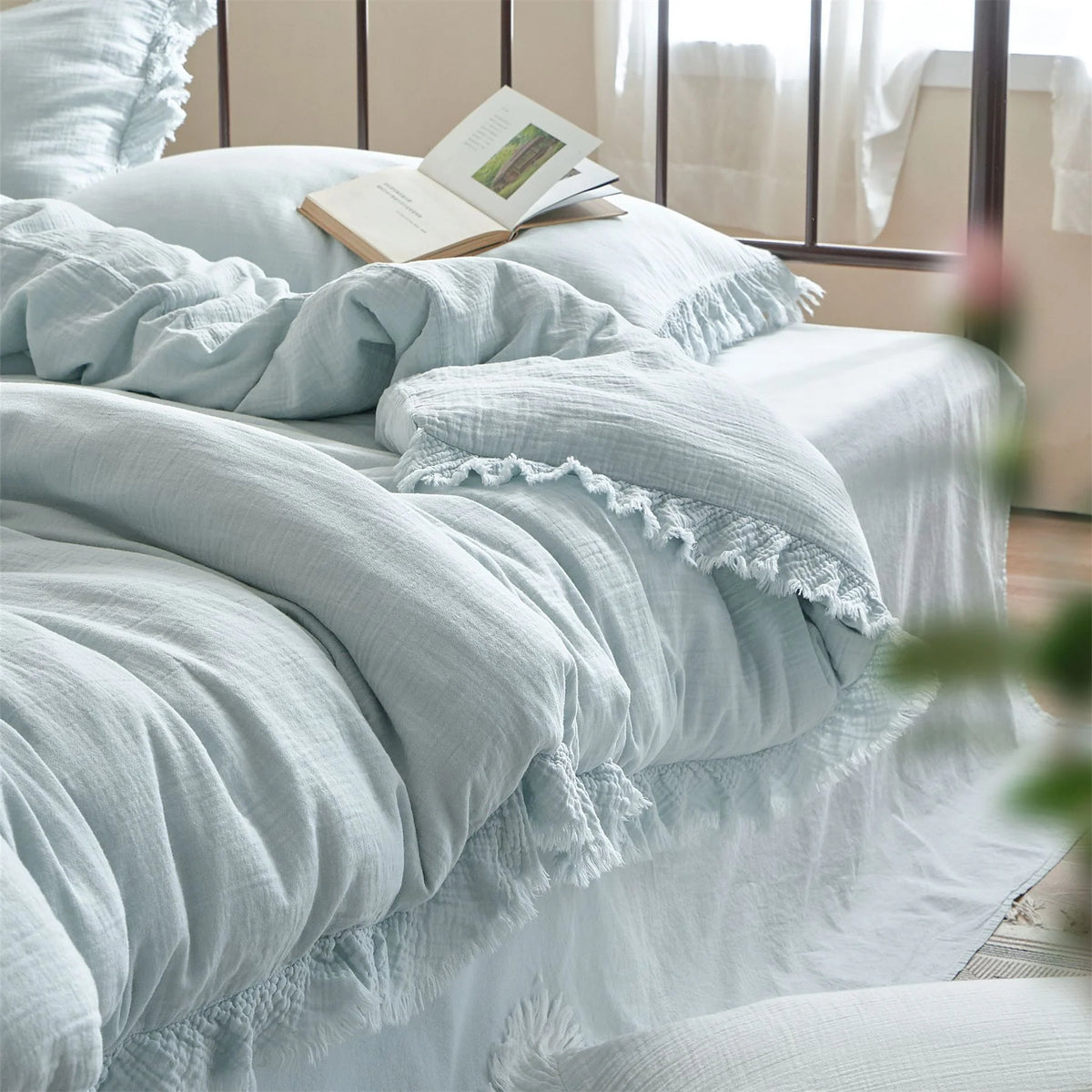 Bedding Set Washed Linen Breathable Four-Piece