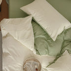 Bedding Set Wave-Textured Cotton Blend Breathable & Temperature-Regulating