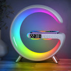 Bedside Alarm Clock Bluetooth Speaker & 15W Wireless Charger