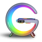 Bedside Alarm Clock Bluetooth Speaker & 15W Wireless Charger