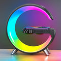 Bedside Alarm Clock Bluetooth Speaker & 15W Wireless Charger