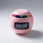 Bedside Alarm Clock Multicolor Music-Reactive Lighting Built-In Speaker