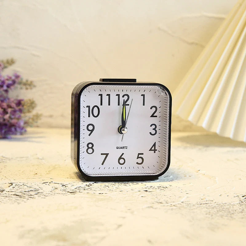 Bedside Alarm Clock Silent Easy-Read Battery-Powered