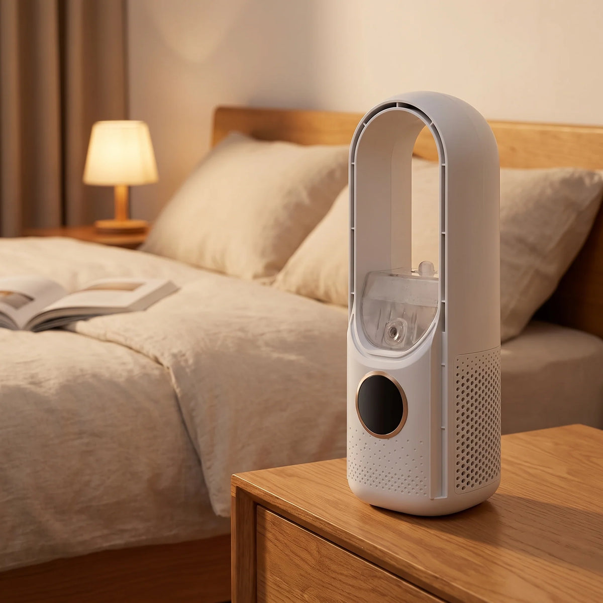 Bedside Fan Bladeless Quiet Wireless & Rechargeable