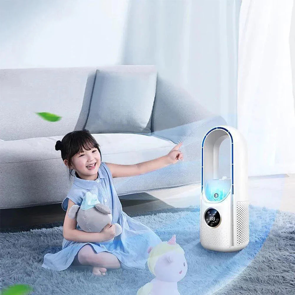 Bedside Fan Bladeless Quiet Wireless & Rechargeable