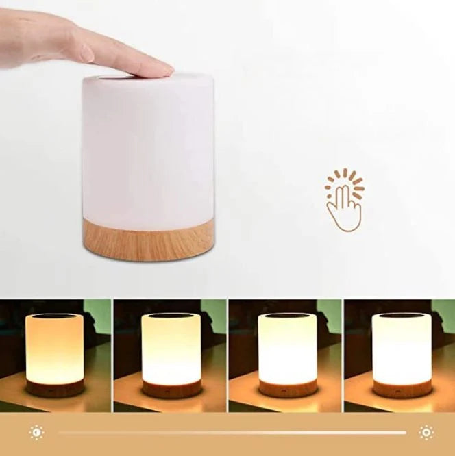 Bedside Lamp Touch Dimmable Rechargeable RGB