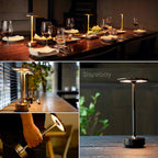 Bedside Lamp Wireless Charging Aluminum Ambient Lighting